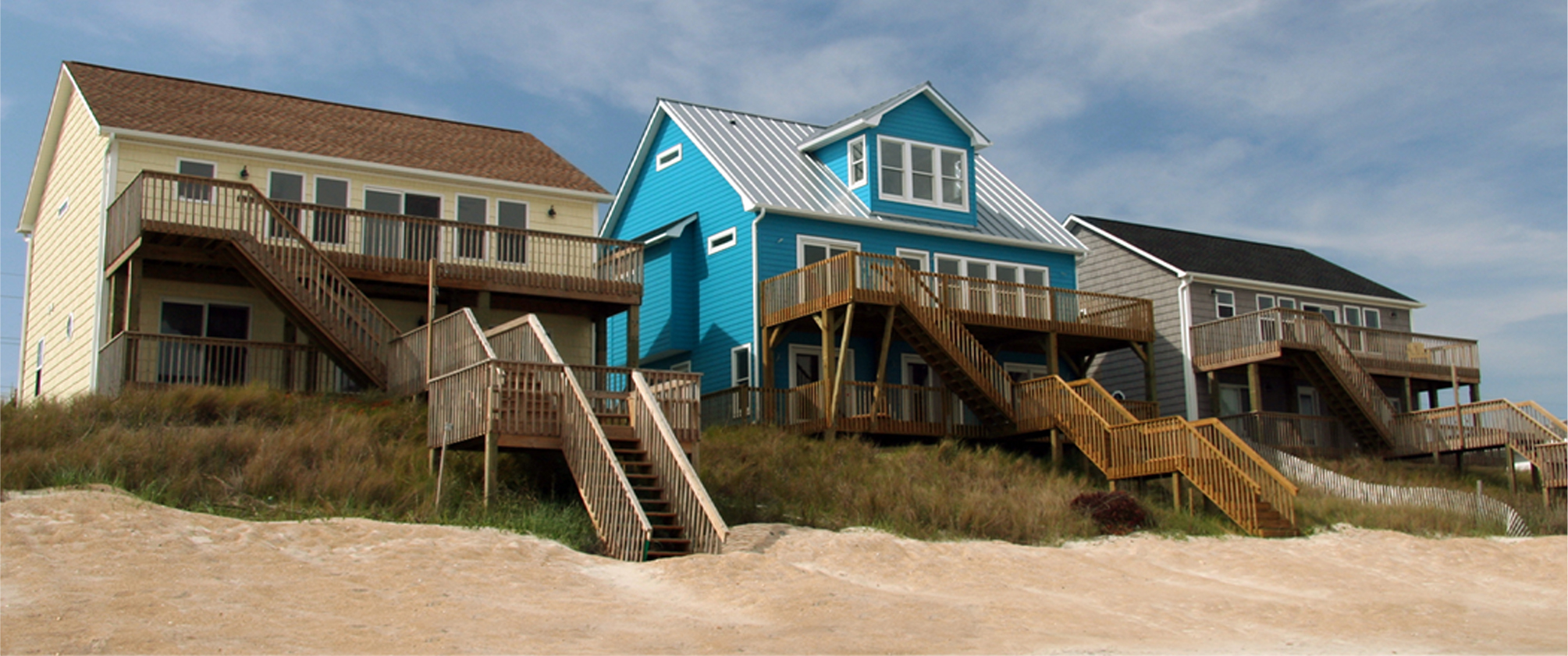 Bright Blue Beach House